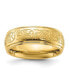 Фото #1 товара Stainless Steel Yellow IP-plated Etched Edge 7.5mm Band Ring