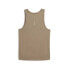 Фото #2 товара Puma M Run Scoop Neck Athletic Tank Top Mens Beige Casual Athletic 52438382