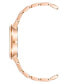 ფოტო #2 პროდუქტის Women's Quartz Rose Gold-Tone Alloy and Iridescent Acetate Link Watch, 37mm
