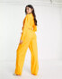 Vero Moda X Joann Van Den Herik tailored wide leg trouser co-ord in orange