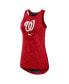 Women's Red Washington Nationals Right Mix High Neck Tank Top