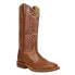 Justin Boots Classics Stella Embroidered Wide Square Toe Cowboy Womens Brown Ca