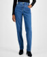 Women's High-Rise Straight-Leg Denim Jeans, Created for Macy's