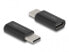 Фото #1 товара Адаптер USB Delock SuperSpeed 10 Gbps (USB 3.2 Gen 2) USB Type-C мужчина-женщина черный Adapter SuperSpeed USB 10 Gbps (USB 3.2 Gen 2) - Монтажный адаптер - Пластик - На стойке - Черный - Мужской - Женский