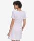 Фото #3 товара Women's Short-Sleeve Faux-Wrap Dress