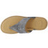 Фото #4 товара Sperry Seaport TStrap Womens Silver Casual Sandals STS85142