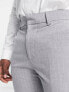 New Look skinny pinstripe smart trousers in grey