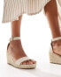 Фото #4 товара Truffle Collection wide fit jute wedge heeled espadrille in beige