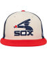 ფოტო #3 პროდუქტის Men's Cream, Red Chicago White Sox Home field Fitted Hat