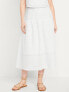 Фото #4 товара Dropped-Waist Eyelet Midi Skirt