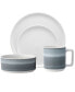 Фото #1 товара ColorStax Ombre 4-Piece Place Setting Stax