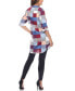 ფოტო #2 პროდუქტის Women's Plaid Tunic Shirt