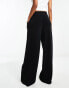 Stradivarius soft touch flare jogger in black