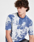 ფოტო #3 პროდუქტის Men's Island Life Tropical Graphic T-Shirt