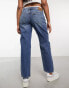 Lee Jane low rise straight fit jeans in mid blue