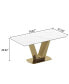 Sintered Stone Composite Glass Dining Table