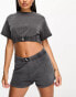 Фото #4 товара Calvin Klein authentic short co-ord in charcoal