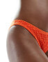 ASOS DESIGN high leg bikini bottom in orange Оранжевый, 34 - фото #1