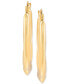 ფოტო #3 პროდუქტის Small Sculptural Draped Hoop Earrings in 14k Gold