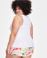 Фото #2 товара Trendy Plus Size Ribbed Tank Top, Created for Macy's