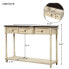 Console Table Sofa Table With Drawers For Entryway With Projecting Drawers And Long Shelf