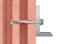 Фото #5 товара fischer 562167 - Expansion anchor - Concrete - Gypsum block - Masonry - Nylon - Grey - Zinc plated steel - Torx