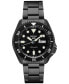 ფოტო #1 პროდუქტის Men's Automatic 5 Sports Black Ion Finished Bracelet Watch 43mm