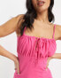 NaaNaa tie fastening pink mini dress