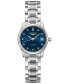 ფოტო #1 პროდუქტის Women's Swiss Automatic Master Collection Diamond Accent Stainless Steel Bracelet Watch 26mm L21284976