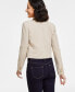 Фото #2 товара Women's Cropped Single-Button Blazer, Created for Macy's