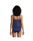 Women's Blouson Tummy Hiding Tankini Swimsuit Top Adjustable Straps