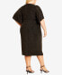 Plus Size Viva Glam Wrap Midi Dress