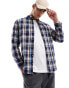 Фото #1 товара Selected Homme flannel long sleeve shirt in navy check