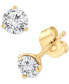 ფოტო #1 პროდუქტის Diamond Three Prong Stud Earrings (1 ct. t.w.) in 14k White Gold