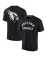 Фото #4 товара Men's and Women's Black Arizona Cardinals Super Soft Short Sleeve T-shirt