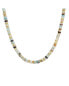 ფოტო #1 პროდუქტის Lila Sterling Silver Mixed Gemstone Multicolor Beaded Necklace