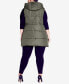 ფოტო #5 პროდუქტის Plus Size Zimi Puffer Padded Vest