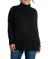 Фото #1 товара Women's Plus Size Paris Turtleneck Tunic Sweater