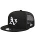 ფოტო #1 პროდუქტის Men's Black Oakland Athletics Trucker 9FIFTY Snapback Hat