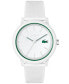 Фото #1 товара Часы Lacoste White Silicone Strap Watch