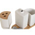 Bath Set Home ESPRIT White Natural Bamboo Dolomite 19,5 x 10 x 19 cm