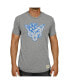 ფოტო #5 პროდუქტის Men's Heathered Gray BYU Cougars Vintage-Like Logo Tri-Blend T-shirt