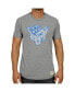 Men's Heathered Gray BYU Cougars Vintage-Like Logo Tri-Blend T-shirt Серый, Large - фото #5