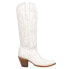 Фото #1 товара Corral Boots Stitch Pattern Embroidery Snip Toe Cowboy Womens White Casual Boot