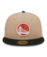 Men's Tan, Black, Burnt Orange Logo 2-Tone 59FIFTY Fitted Hat