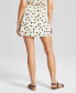 Фото #2 товара Women's Printed Smocked Mini Skirt, Created for Macy's