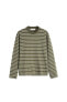 Striped jacquard t-shirt