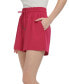 Фото #3 товара Women's Lightweight Stretch-Weave Drawstring Shorts