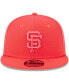 Men's Red San Francisco Giants Spring Color Basic 9FIFTY Snapback Hat