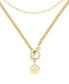 ფოტო #6 პროდუქტის 14K Gold Plated Stella Initial Layering Necklace Set